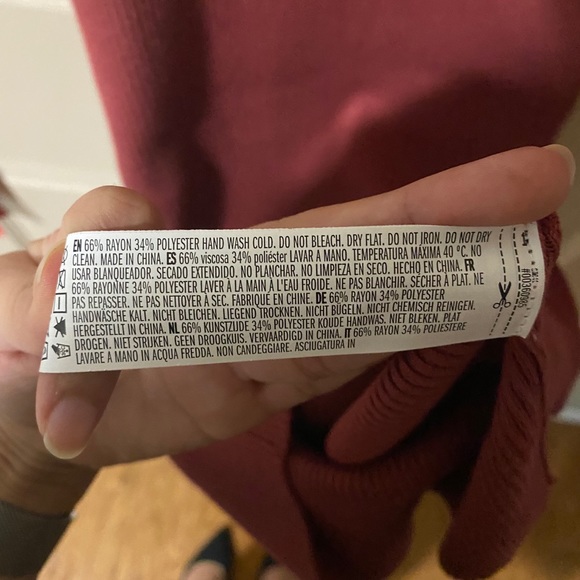 Redish pink forever 21 midi dress - Picture 3 of 3